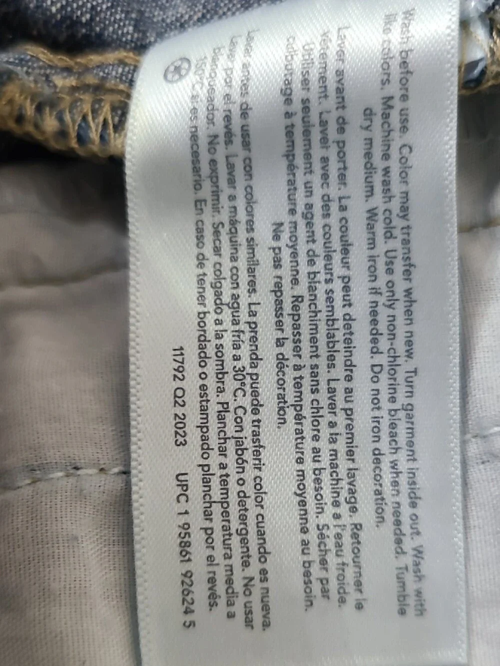 Carter's Kids Denim Blue Jean Button Up Trucker Jacket 100% Cotton - Size 12M